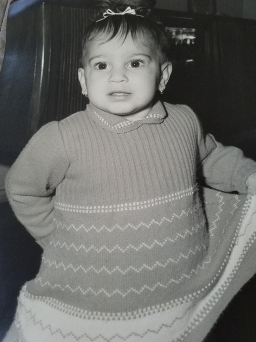 Teacher Andrea as a child